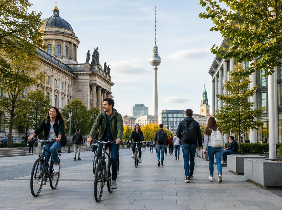 Students exploring study opportunities in Germany & Europe