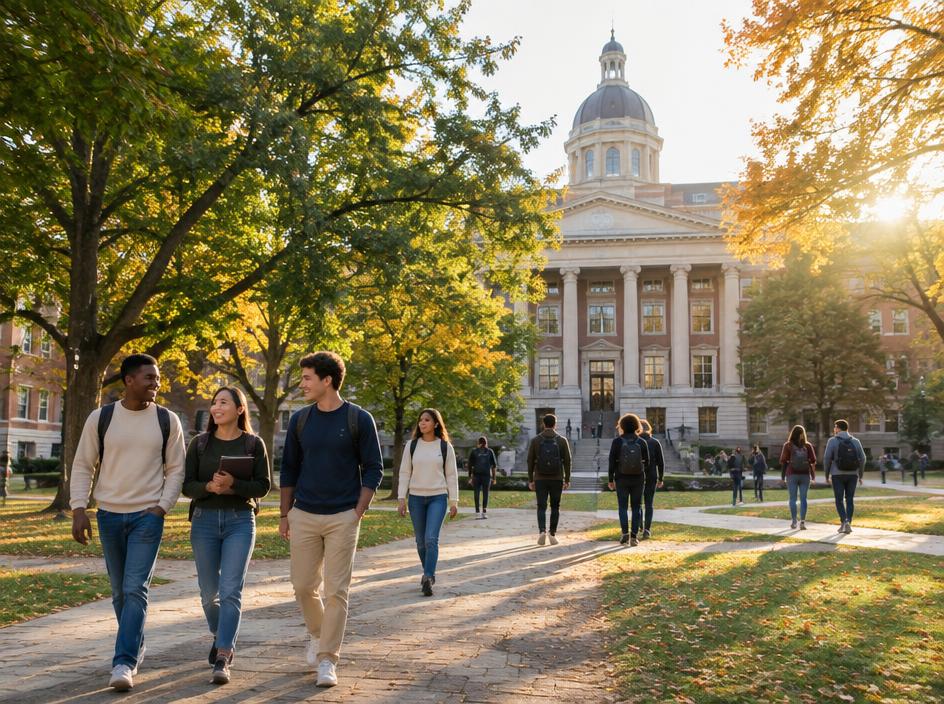 Students exploring study opportunities in United States